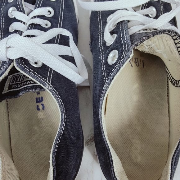 Converse Chuck Taylor All Star Black Canvas Low Sneakers, 7(M) 9(W) - Picture 11 of 13